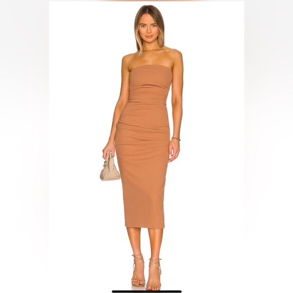 NWT MISHA Calandra Dress in Praline- US sz 4